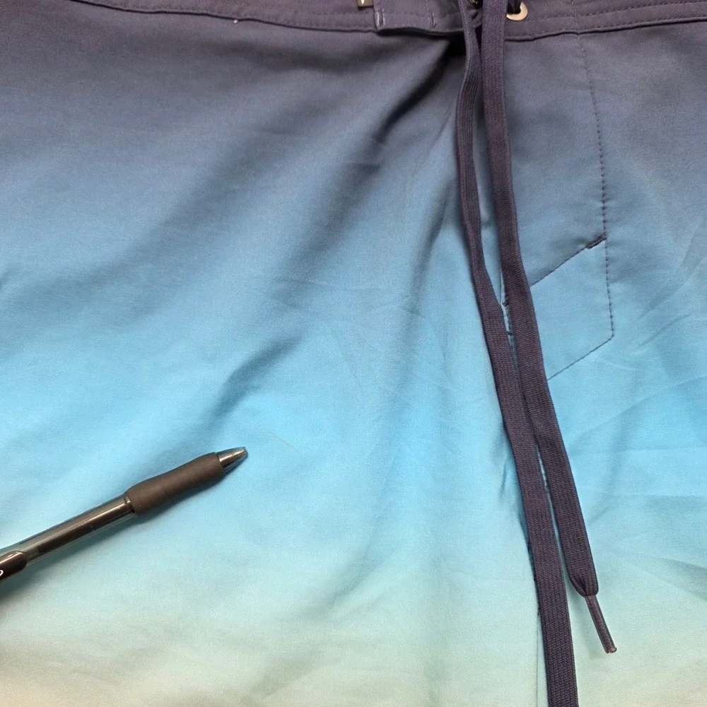 O'Neill Hyperfreak Mens Board Shorts Size 42 Blue Orange Ombre Hyperdry Stretch